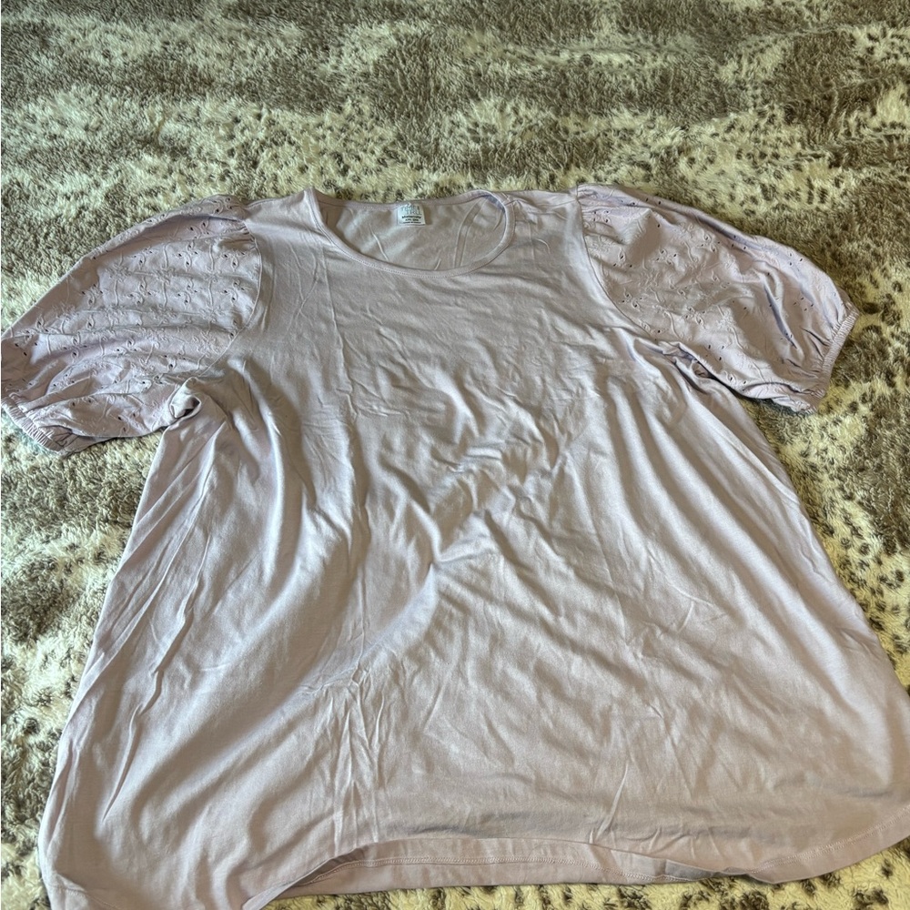 Time and Tru Light Purple Maternity Top